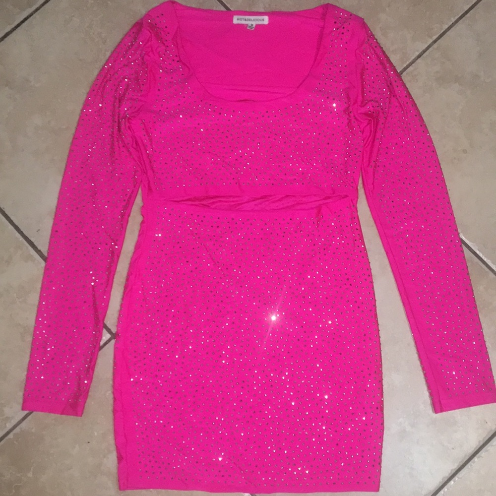 Long sleeve sparkley dress